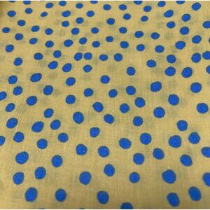 Blue Polka Dot Fabric 29 inches Cotton Quilting